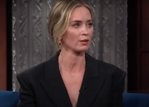 Emily Blunt via The Late Show with Stephen Colbert
