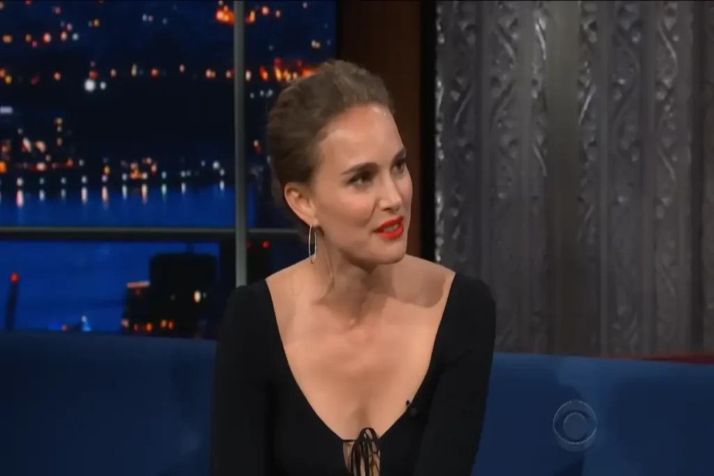 Natalie Portman via Late show via Stephen Colbert