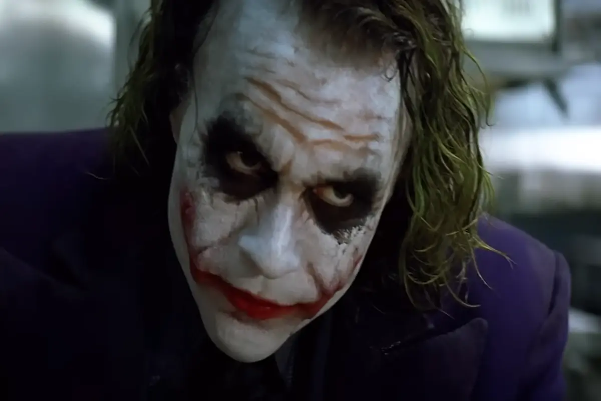 Heath Ledger as Joker in The Dark Knight