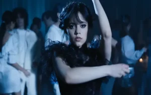 Jenna Ortega as Wednesday Addams via Netflix