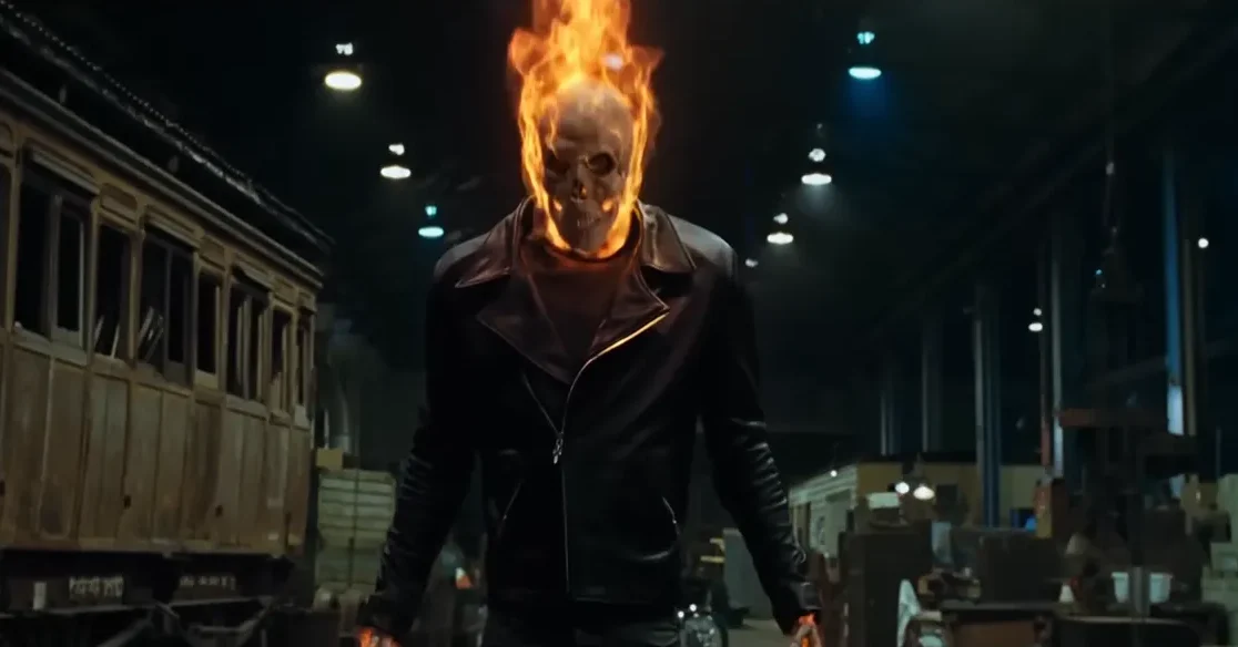 Nicolas Cage as Ghost Rider _ Ghost Rider (2007)